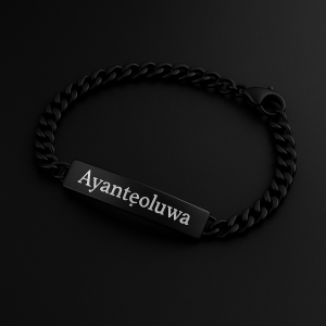 Black mini Cuban bracelet