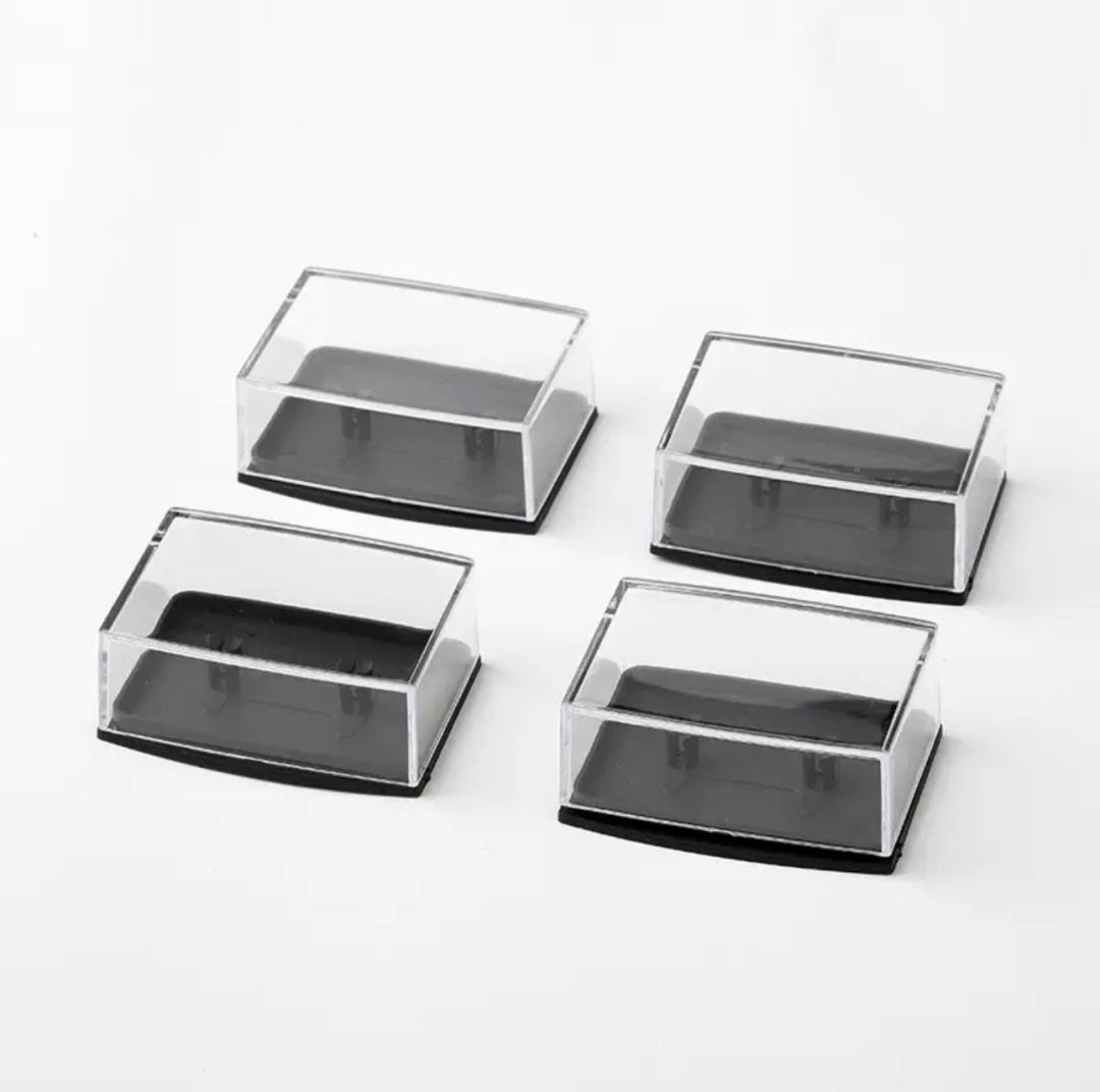 Plastic cufflinks box