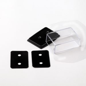 Plastic cufflinks box