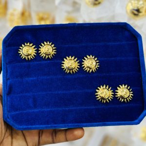 Sun gold replica earrings
