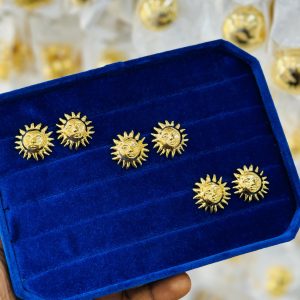 Sun gold replica earrings