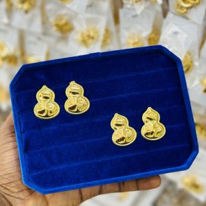 Bottle gold replica earrings