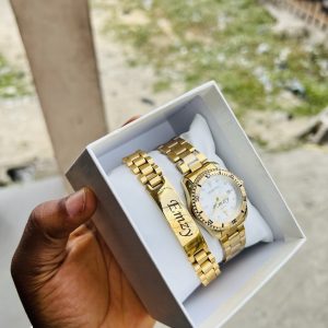 Rebirth dual face with engraved bracelet with box