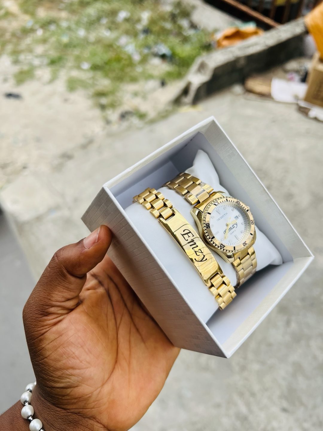 Rebirth dual face with engraved bracelet with box - Image 4