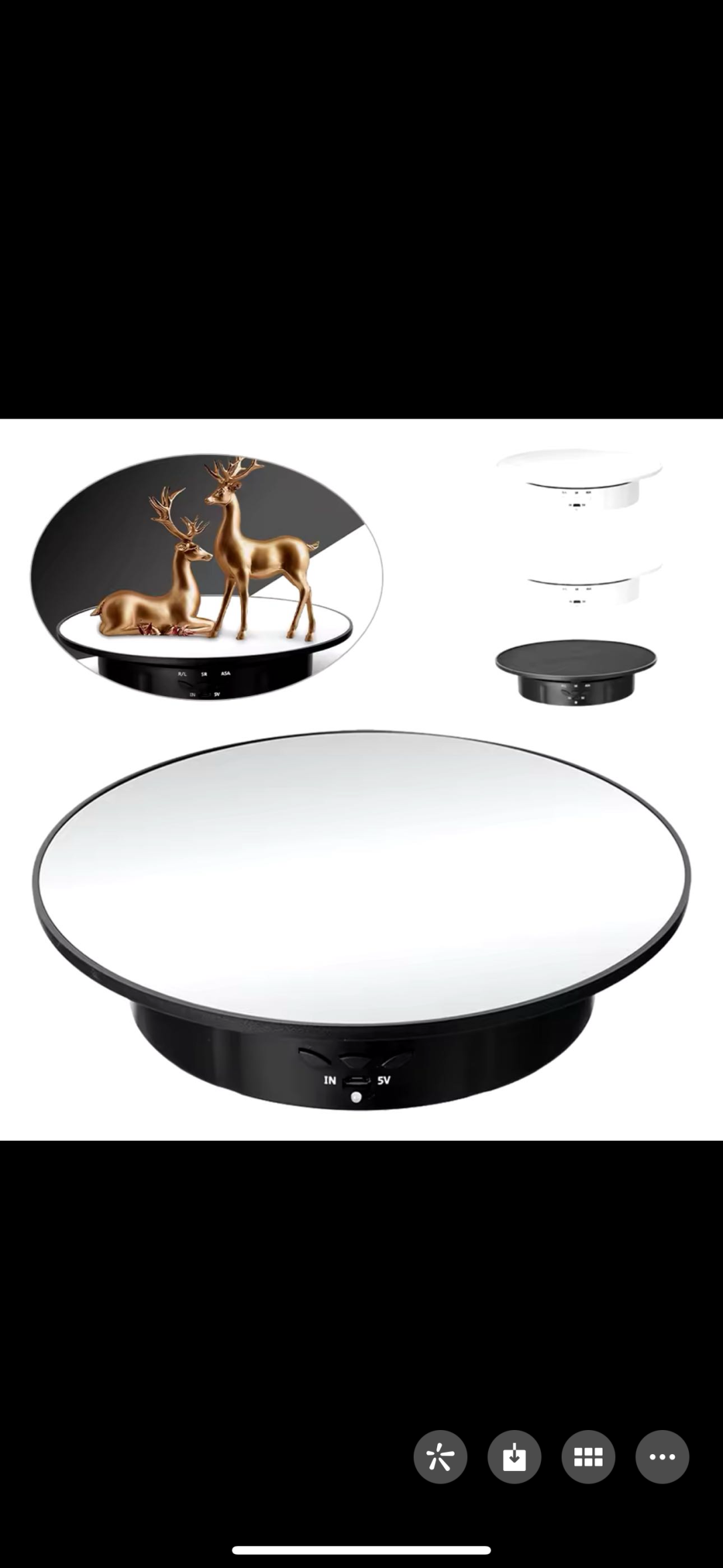 Medium size 360 degrees turn table