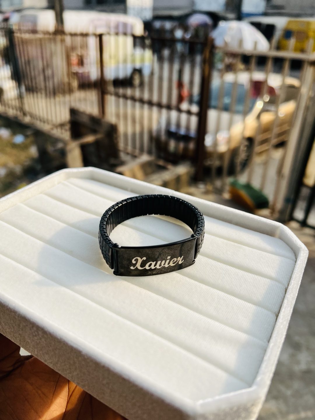 Black stretchy bracelet