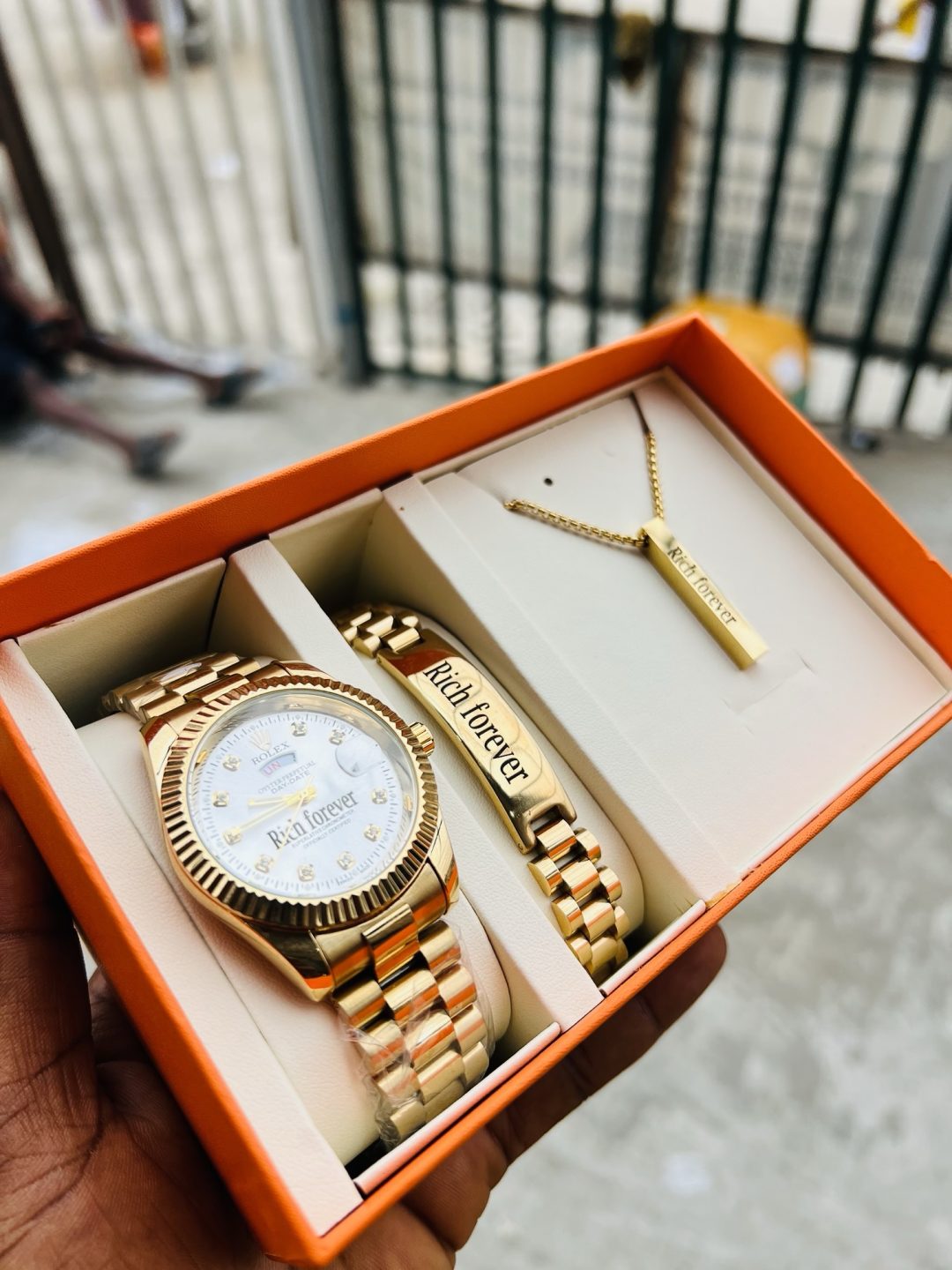 Male Engraved Rolex combo with box - Image 4