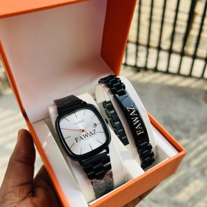 White face Casio Watch and bracelet