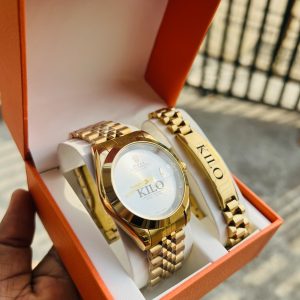 White face Rolex watch and bracelet