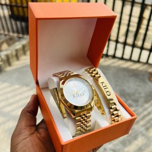 White face Rolex watch and bracelet