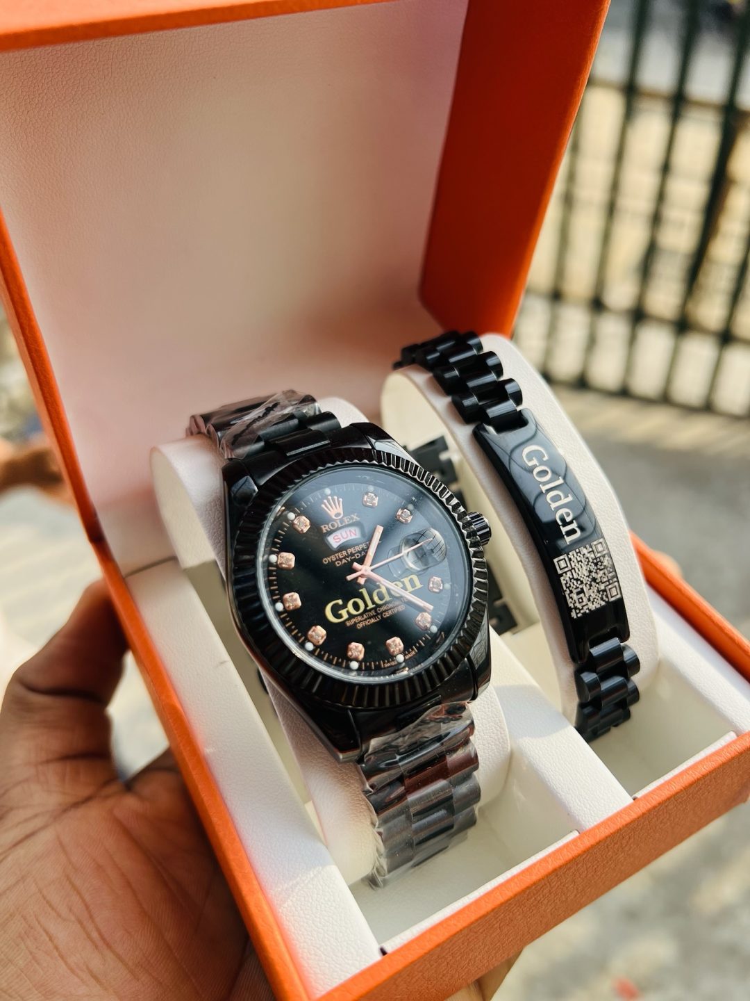 Rolex watch and Barcode bracelet - Image 2