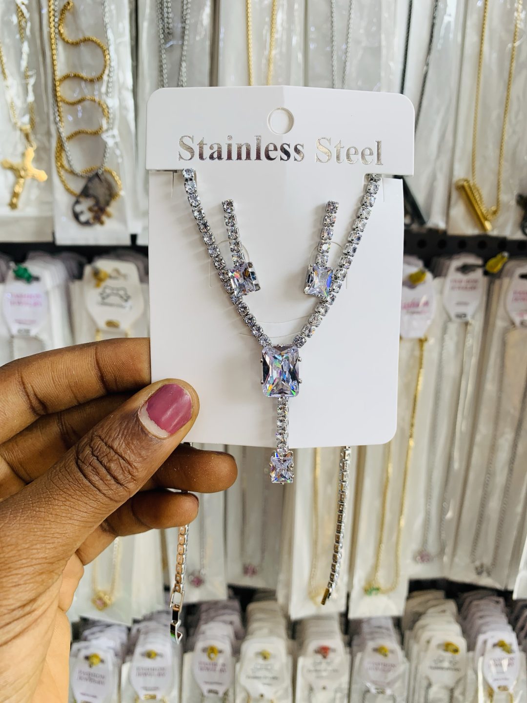 Rectangle tennis dropping silver set
