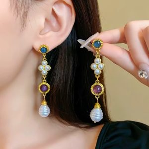 Fashion vintage necklace and earring party sets