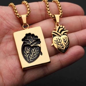Anatomy Steel Necklace (gold)