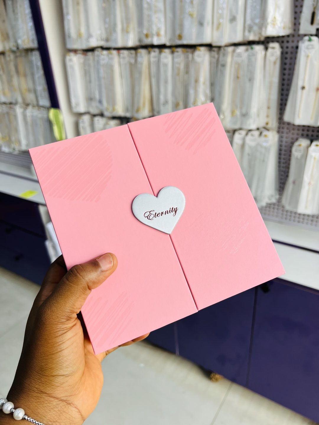 Luxury Full pink rose flower box love box - Image 2