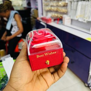 Red mink gift rose box
