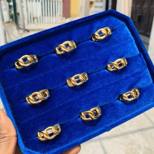 Cuban link steel rings