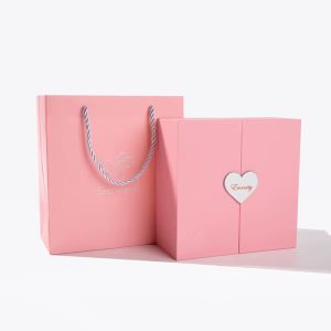 Luxury Full pink rose flower box love box