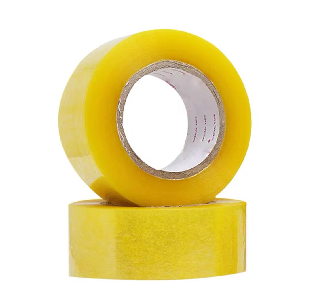 Yellow gold transparent adhesive tape