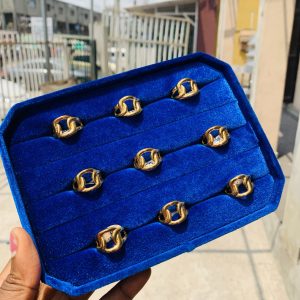 Tibi steel rings