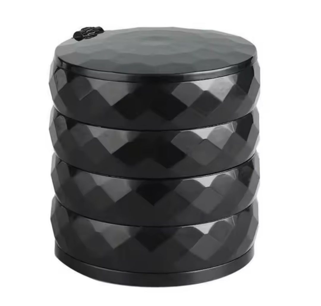 Pink Cylinder jewelry storage box - Image 2