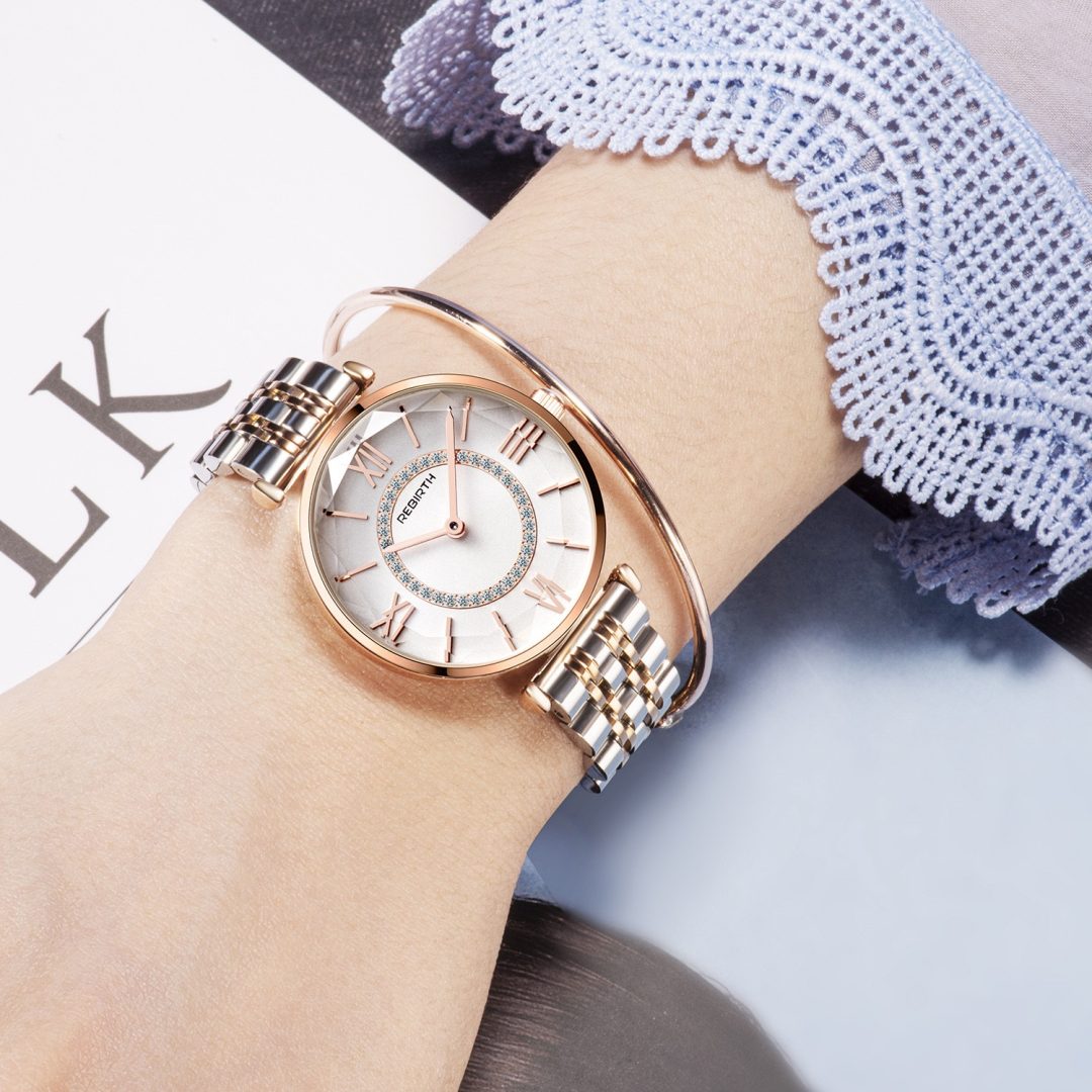 Rebirth two tone center stone watch - Image 2