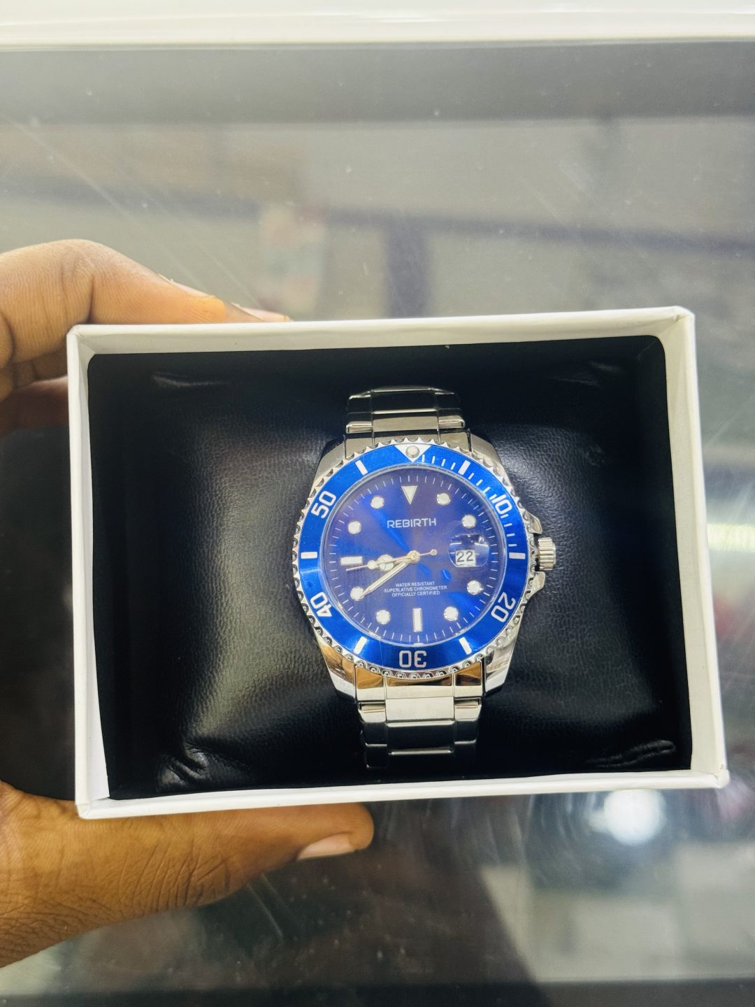 Rebirth blue face submarine male watch - Image 2