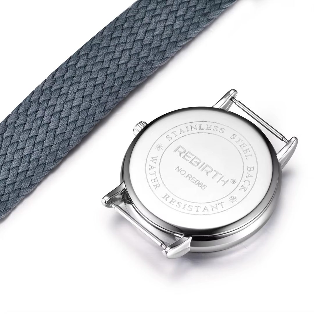 Rebirth cotton strap navy blue watch - Image 3
