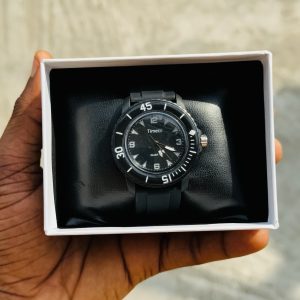 Black Timetti rubber watch