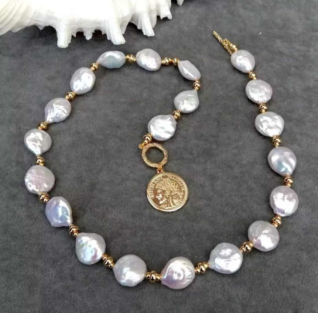 Victorian pearl necklace and bracelet Combe - Image 2