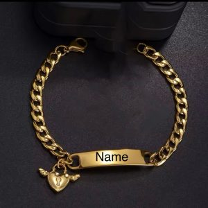 Winged Engraved mini Cuban bracelet