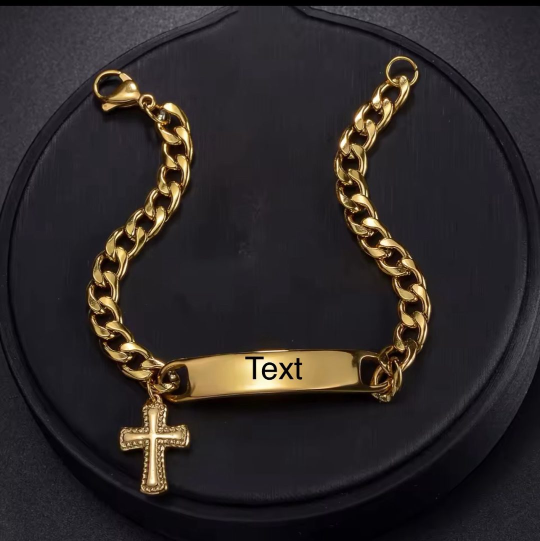 Cross mini Cuban bracelet
