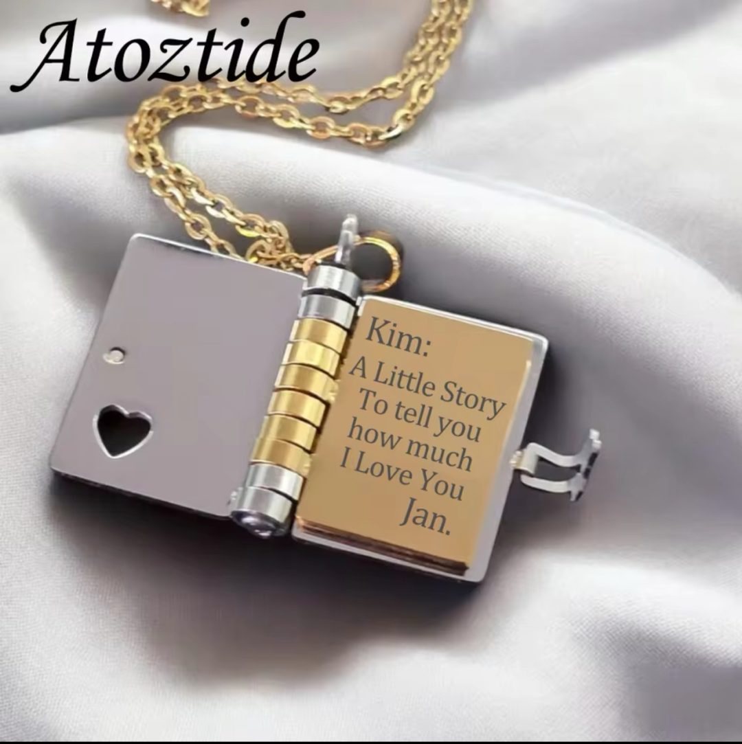 3 Pages Booklet  Engraved necklace - Image 8