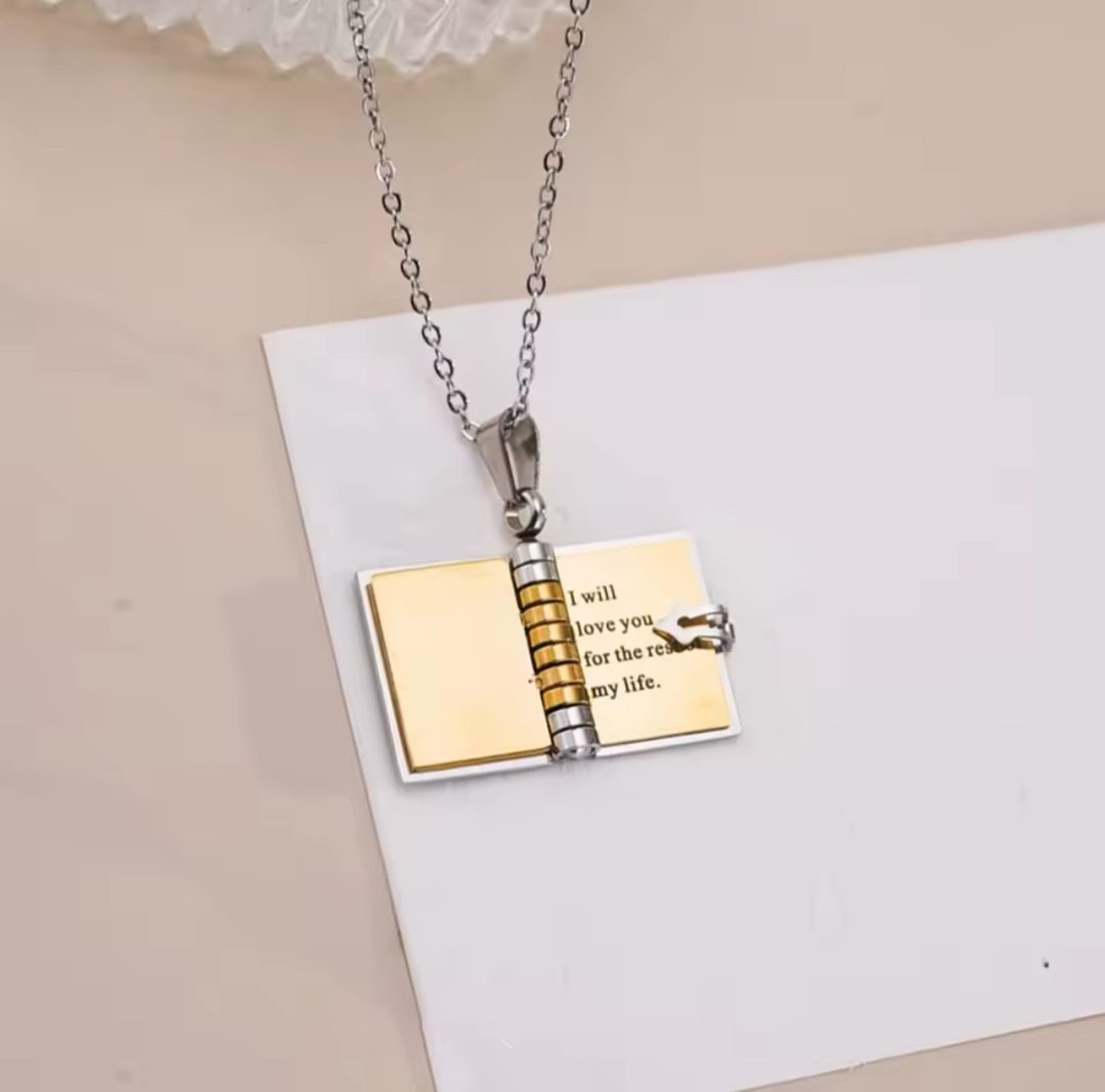 3 Pages Booklet  Engraved necklace - Image 7