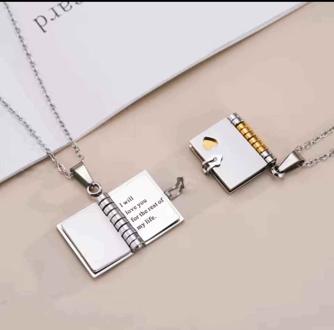 3 Pages Booklet  Engraved necklace - Image 6