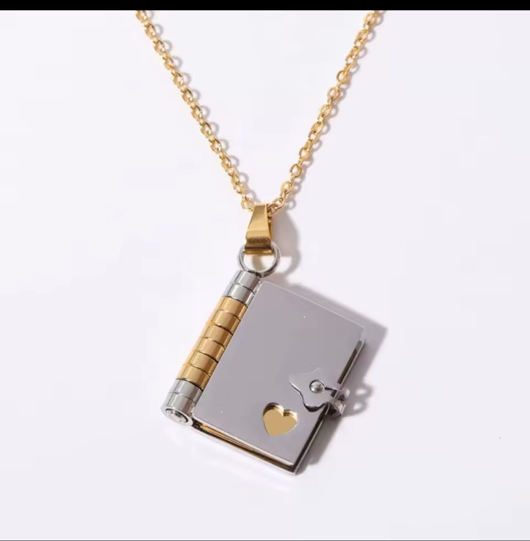3 Pages Booklet  Engraved necklace - Image 3