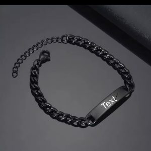 Black mini Cuban bracelet
