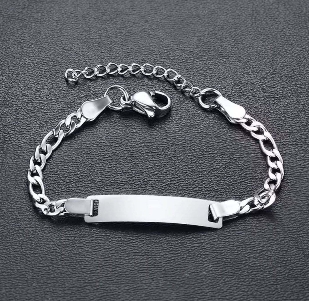 Baby  Silver Engraved bracelet