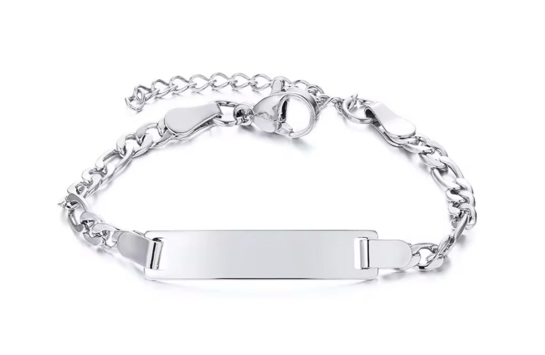 Baby  Silver Engraved bracelet - Image 2
