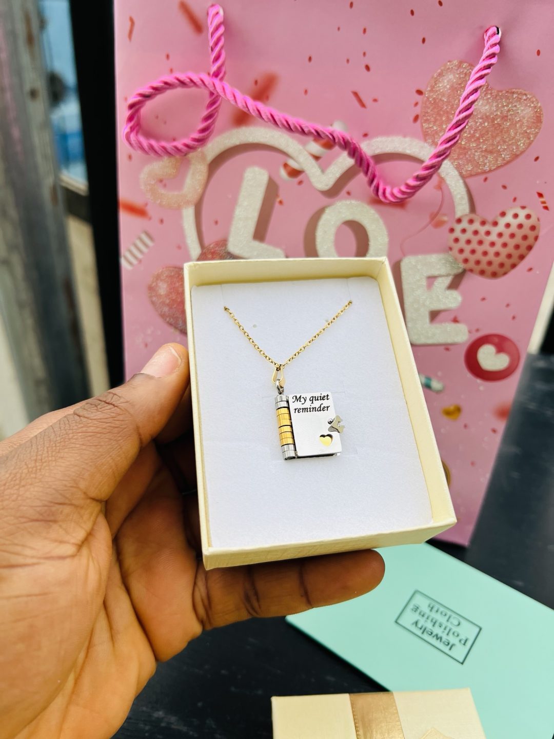 3 Pages Booklet  Engraved necklace - Image 2