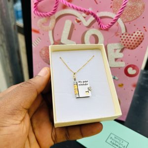 3 Pages Booklet  Engraved necklace