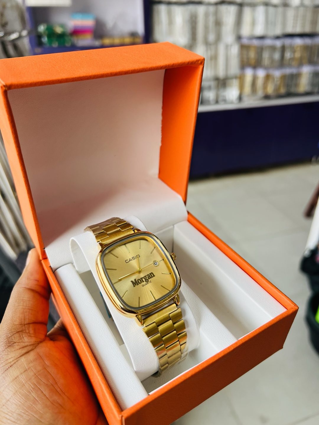 Gold Face Casio Engraved watch - Image 3