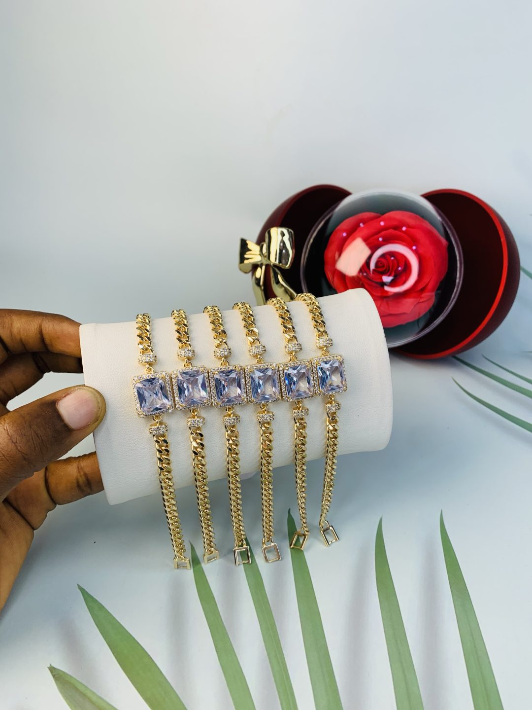Half stone bracelet 006