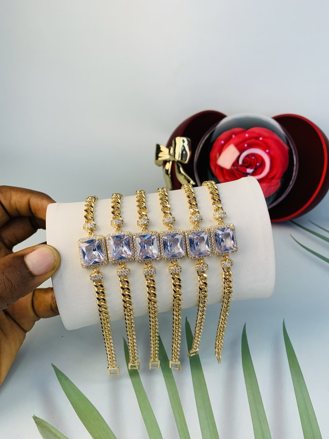 Half stone bracelet 006 - Image 2