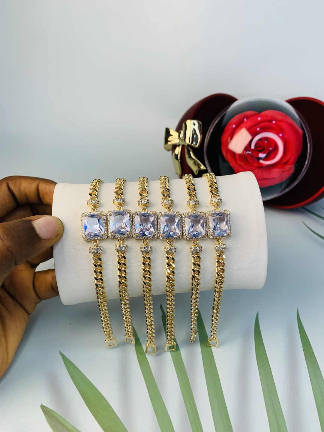 Half stone bracelet 006 - Image 4