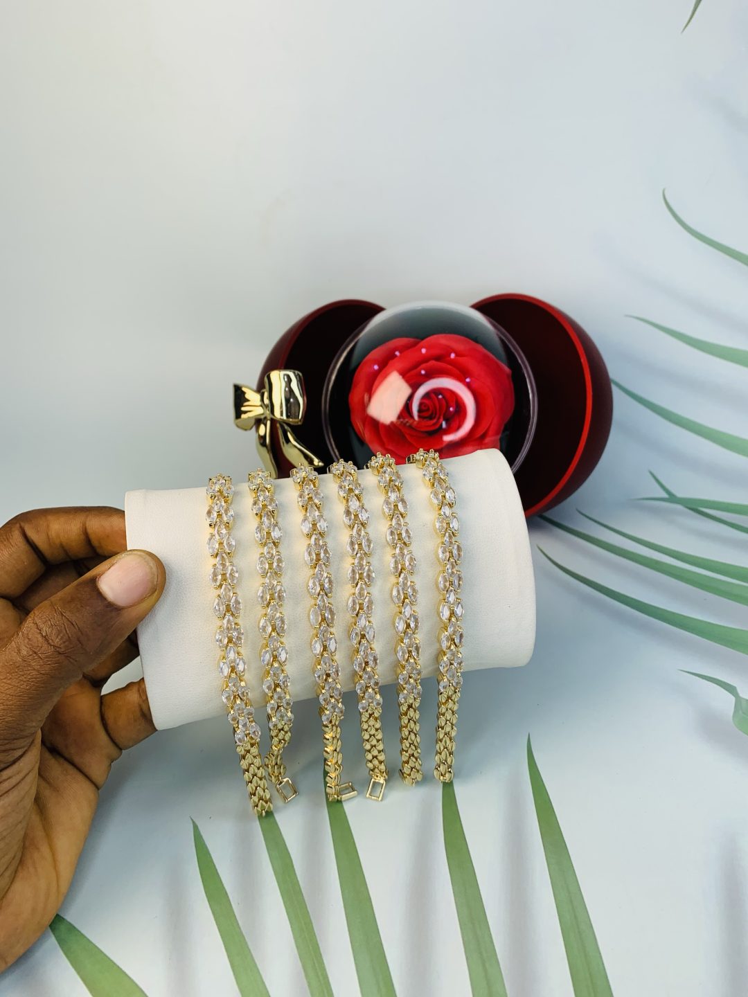 Half stone bracelet 004
