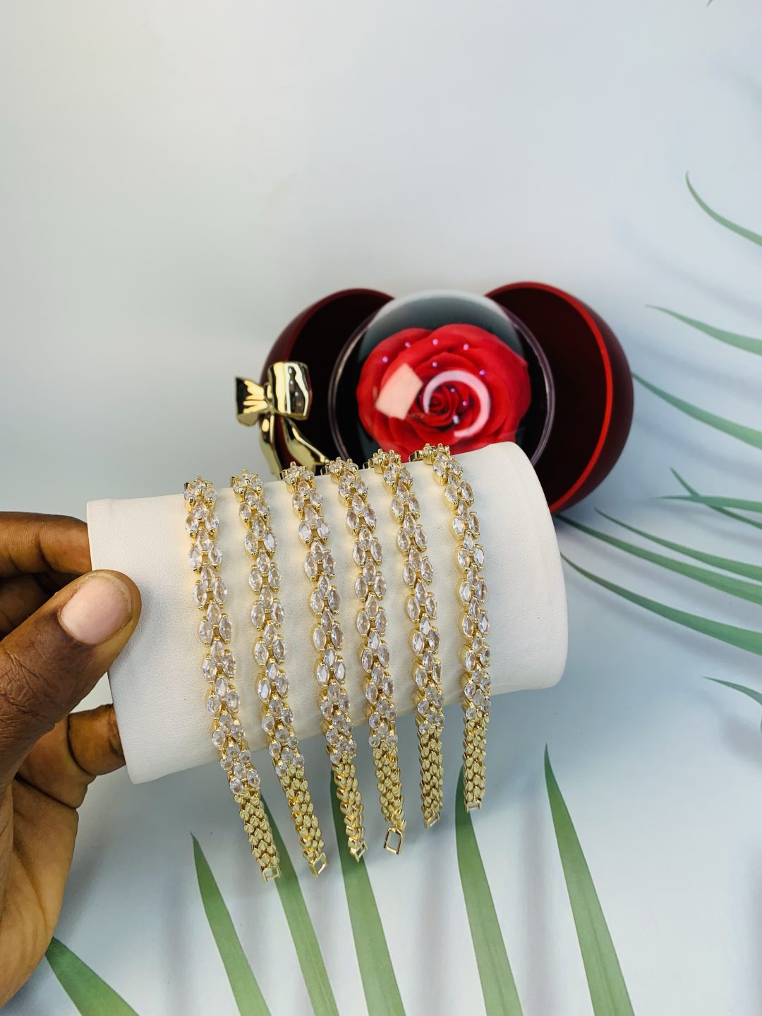 Half stone bracelet 004 - Image 4