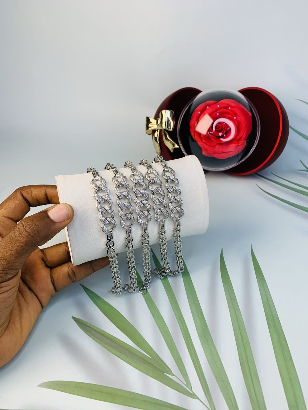 Half stone bracelet 002 - Image 2
