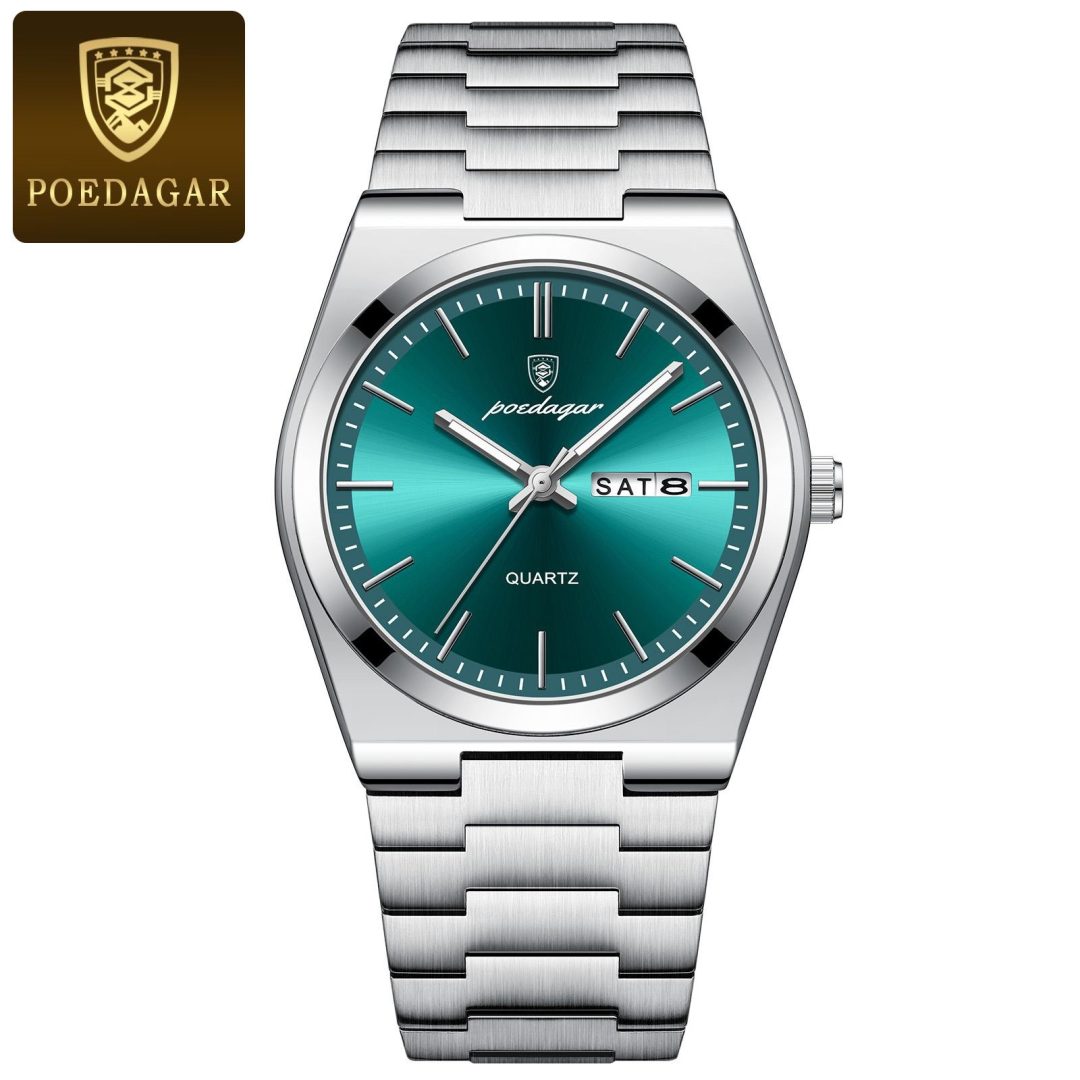 Poedagar silver green face