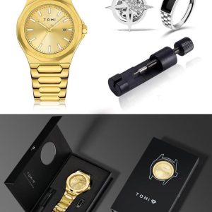 Tomi gold watch